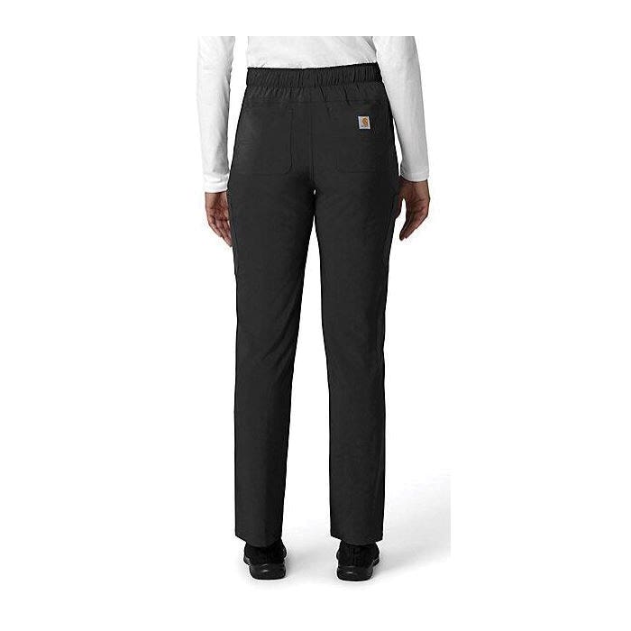 Carhartt Force Cross-Flex Series Cargo Scrub Pants, M, 29 to 31 in Waist, Black, Straight Leg, Stretchable