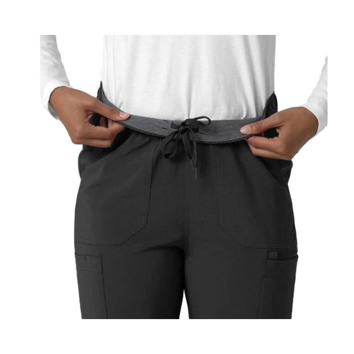 Carhartt Force Cross-Flex Series Cargo Scrub Pants, 2XL, 40 to 43 in Waist, Black, Straight Leg