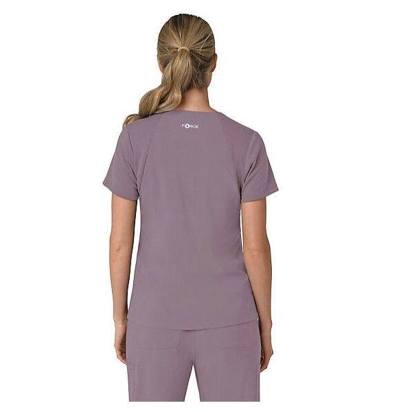 Carhartt Force Cross-Flex Series Scrub Top, XL, V-Neck, Short Sleeve, 3 -Pocket, Polyester/Spandex - 926852