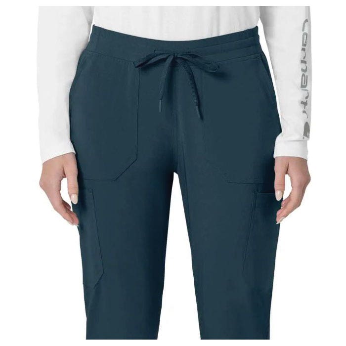 Carhartt Force Cross-Flex Series Cargo Jogger Scrub Pants, L, 32 to 35 in Waist, Navy, Regular, Stretchable