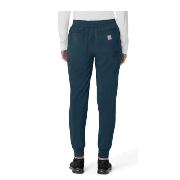 Carhartt Force Cross-Flex Series Cargo Jogger Scrub Pants, L, 32 to 35 in Waist, Navy, Regular, Stretchable