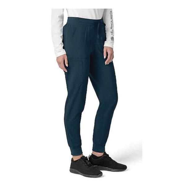Carhartt Force Cross-Flex Series Cargo Jogger Scrub Pants, L, 32 to 35 in Waist, Navy, Regular, Stretchable