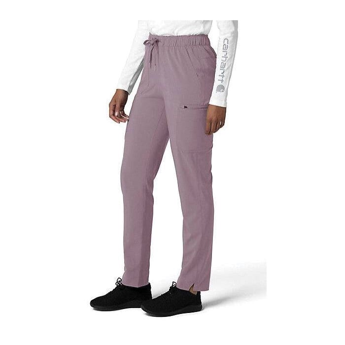 Carhartt Force Cross-Flex Series Cargo Scrub Pants, XL, 36 to 39 in Waist, Lavender Mist, Straight Leg