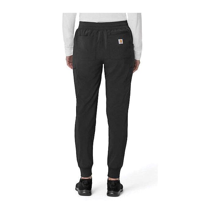 Carhartt Force Cross-Flex Series Cargo Jogger Scrub Pants, M, 29 to 31 in Waist, Black, Regular