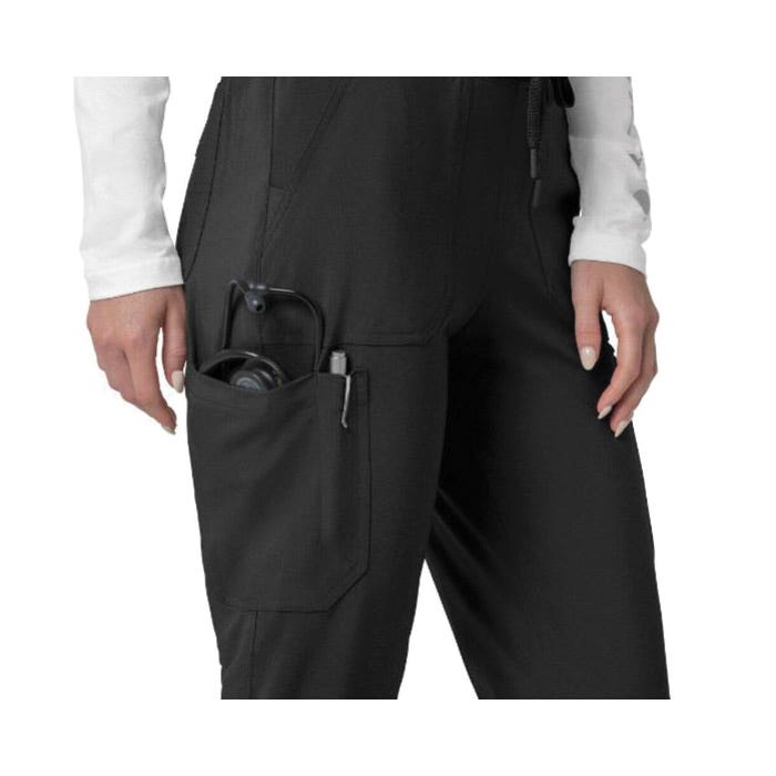 Carhartt Force Cross-Flex Series Cargo Jogger Scrub Pants, 2XL, 40 to 43 in Waist, Black, Regular