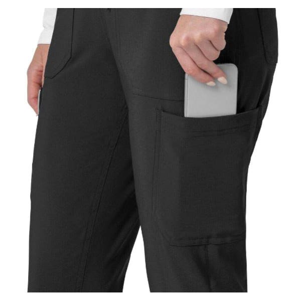 Carhartt Force Cross-Flex Series Cargo Jogger Scrub Pants, M, 29 to 31 in Waist, Black, Regular