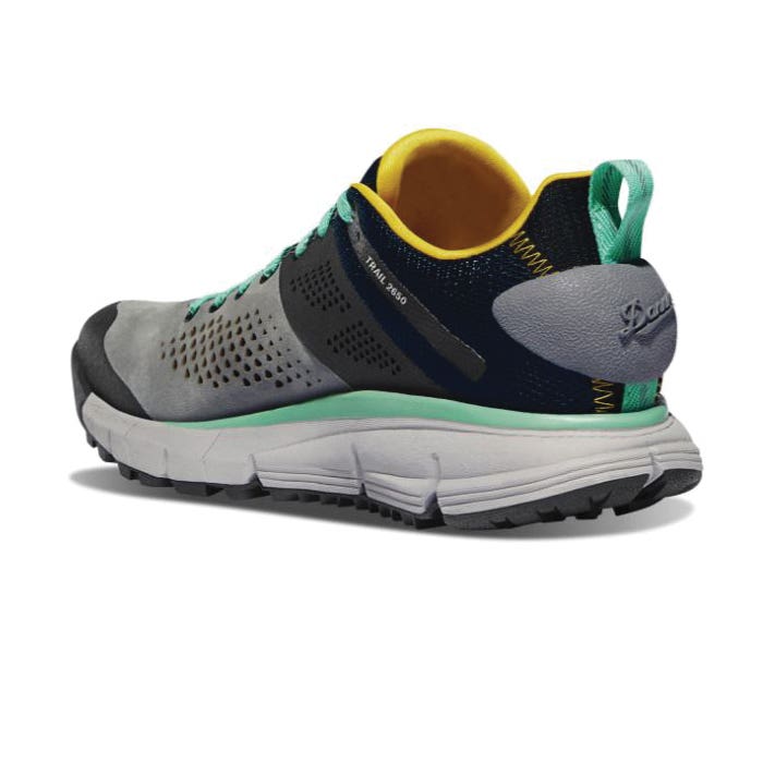 Danner Women's Trail 2650 Series Hiking Shoes, 8.5, M W, Blue/Gray/Spectra Yellow, Suede Leather Upper, No