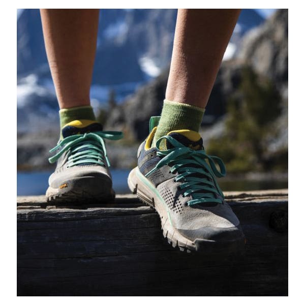 Danner Women's Trail 2650 Series Hiking Shoes, 8.5, M W, Blue/Gray/Spectra Yellow, Suede Leather Upper, No
