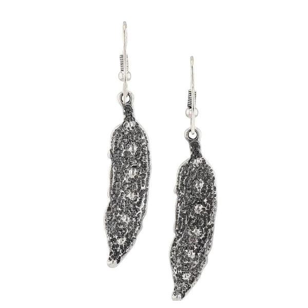 Montana Silversmiths Attitude Earrings, Takeoff, Turquoise, White Metal Alloy