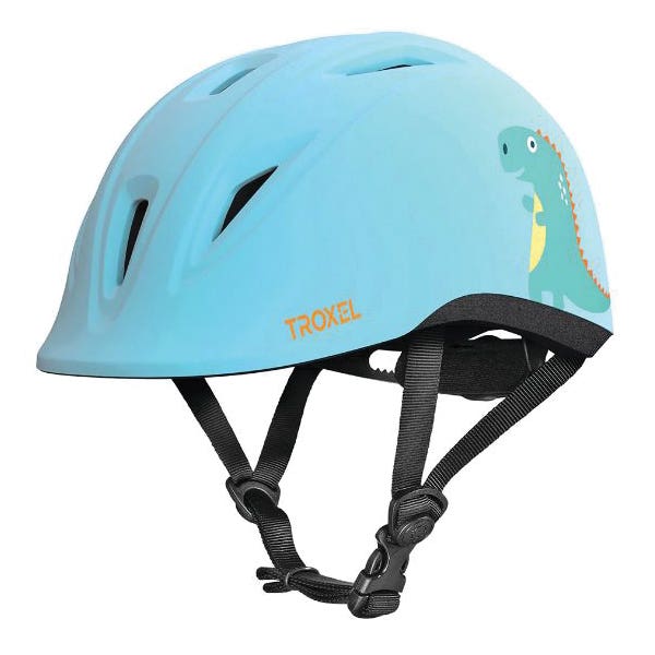 Troxel Youngster Horse Riding Helmet Extra Small Blue Dino