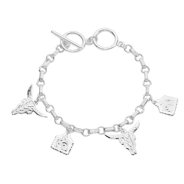 Montana Silversmiths Bracelet, Country Charm, Brass
