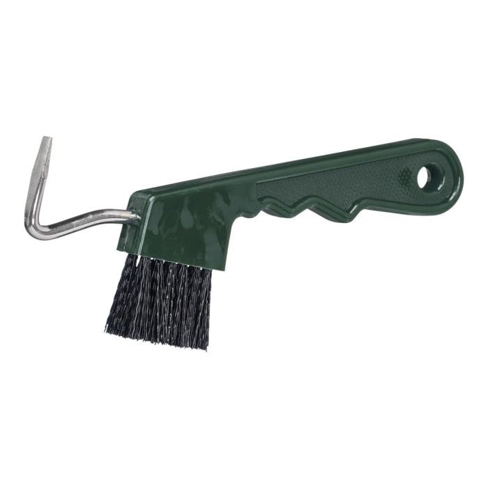 Tough 1 68-037-6-0 Hoof Pick with Brush Combination, Steel Pick, Nylon Bristle, Easy Grip Handle, Polymer Handle, 7 in L