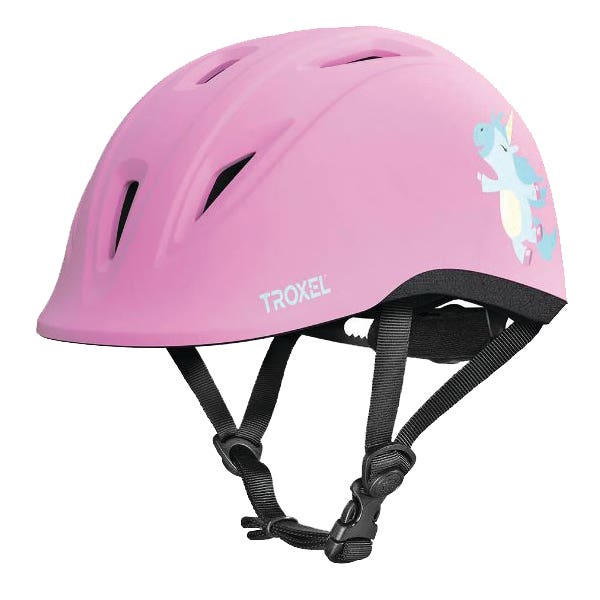Troxel Youngster Horse Riding Helmet Small Pink Unicorn