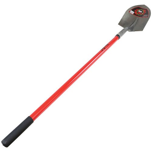 Red Rooster Value MaxX 91640 Dirt Shovel, 8-1/2 in W Blade, 16 ga, Steel Blade, Fiberglass Handle, 48 in L Handle