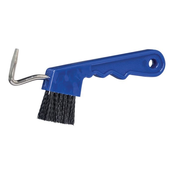 Tough 1 68-037-4-0 Hoof Pick with Brush Combination, Steel Pick, Nylon Bristle, Easy Grip Handle, Polymer Handle, 7 in L
