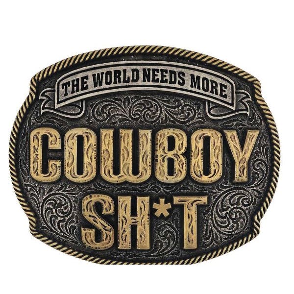 Montana Silversmiths Attitude Men’s Belt Buckle