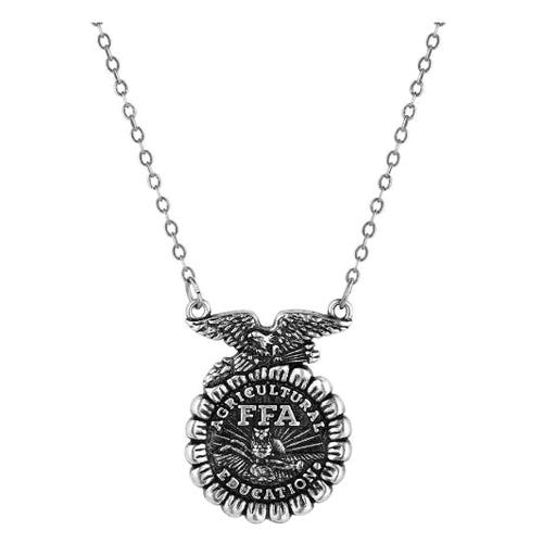Montana Silversmiths Necklace, Women's, FFA Emblem, Brass
