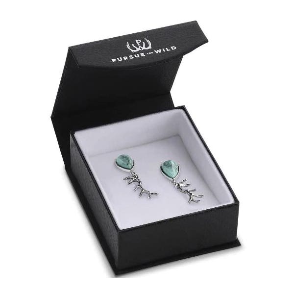 Montana Silversmiths Earrings, Nature's Gift, Teardrop, Turquoise, Silver