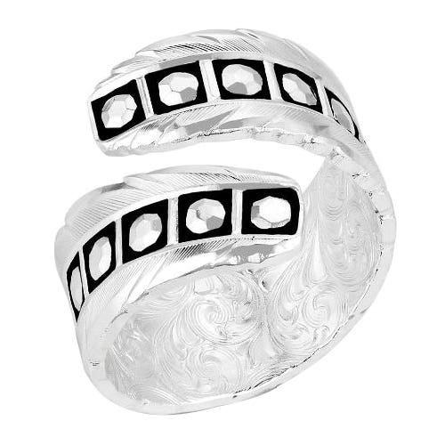 Montana Silversmiths Wrap Ring, One-Size, Spirit, Silver