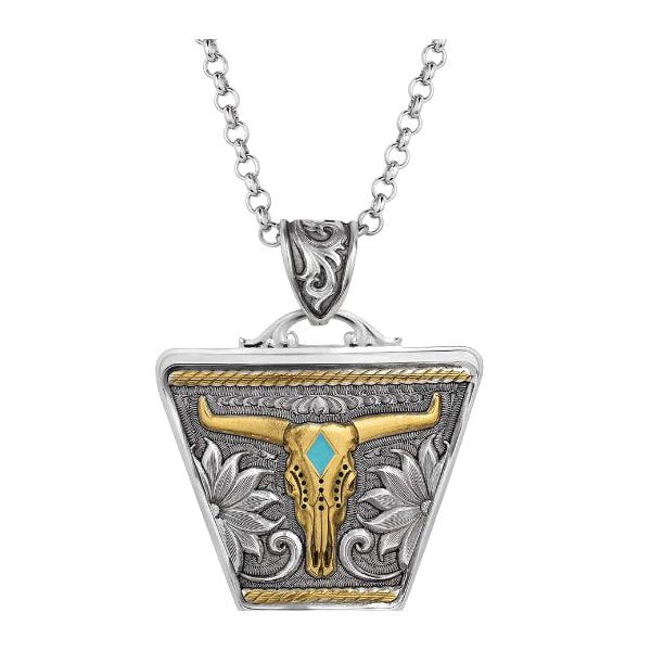 Montana Silversmiths Necklace, Women's, Meadow Majesty, Turquoise, Brass