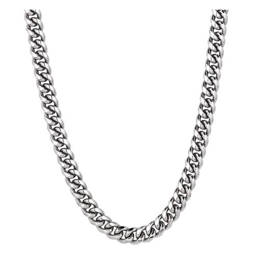 Montana Silversmiths Necklace, Men's, Cuban Link, Stainless Steel
