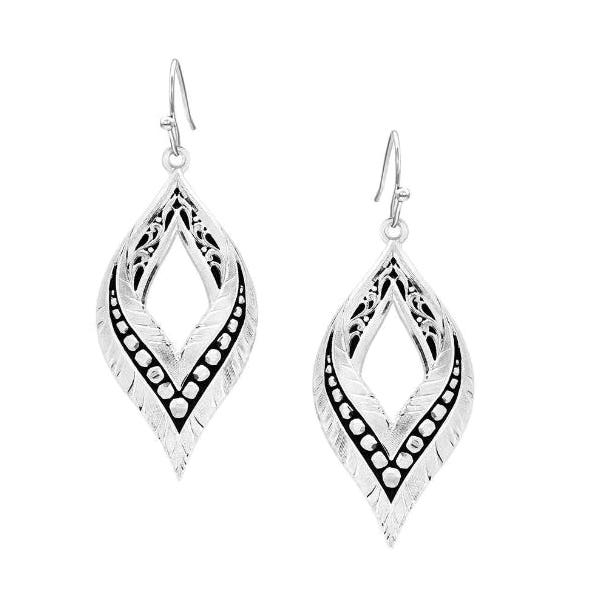 Montana Silversmiths Spirit Earrings, Teardrop, Brass/Stainless Steel