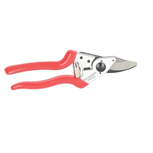 Red Rooster 99460 Pruner, 3/4 in Cutting Capacity, HCS Blade, Angled, Drop Forged Blade, Aluminum Handle, 8 in OAL