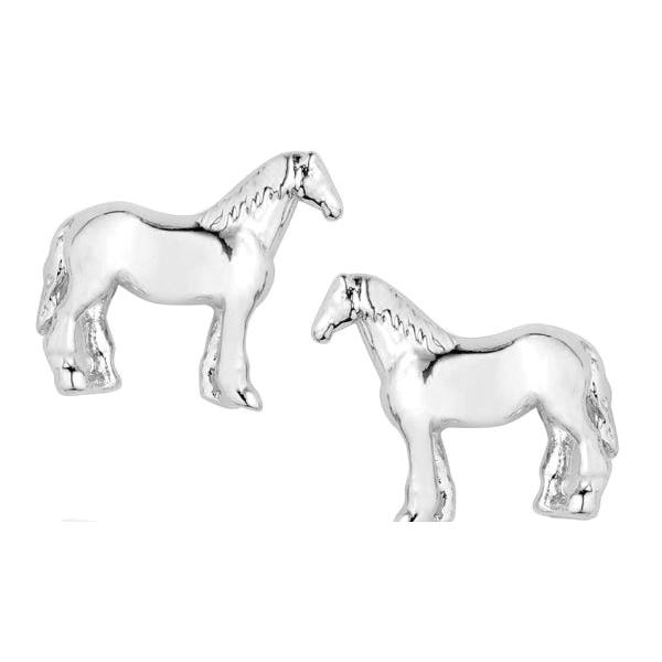 Montana Silversmiths Earrings, Women's, Quarter Horse, Brass/Stainless Steel