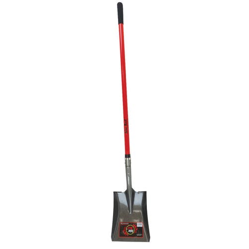 Red Rooster Value MaxX 91641 Dirt Shovel, 9-1/4 in W Blade, 16 ga, Steel Blade, Fiberglass Handle, 48 in L Handle