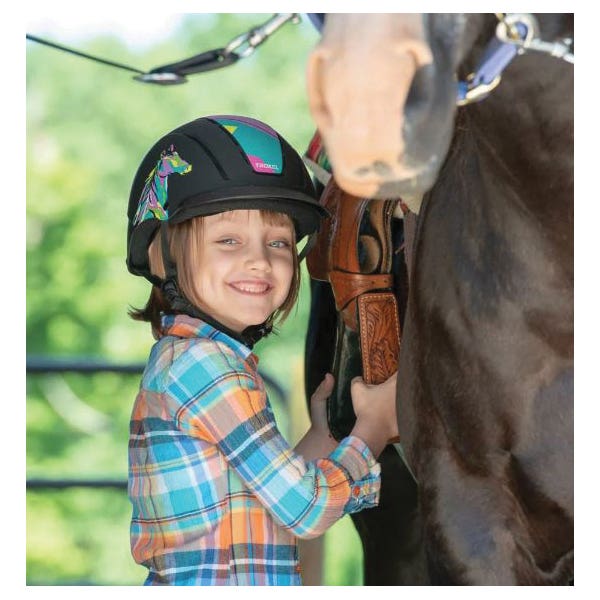 Troxel Spirit Series Riding Helmet Extra Small Pop Art Pony