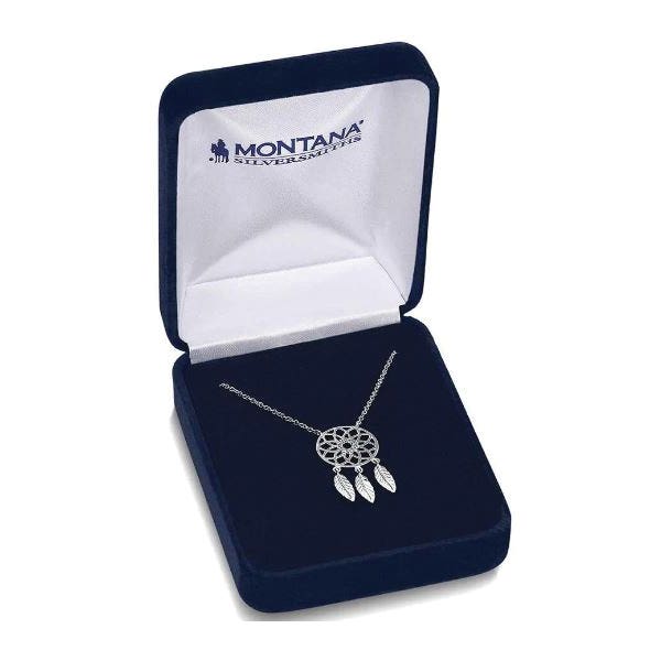 Montana Silversmiths Necklace, Divine Weave, Zirconia, Clear, Brass