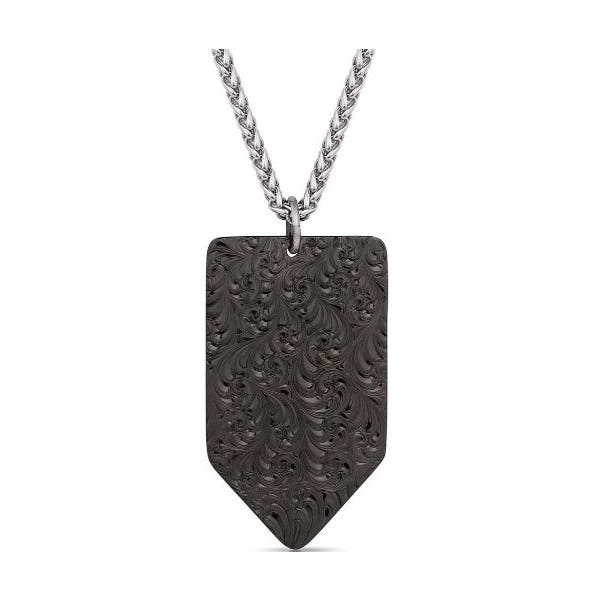 Montana Silversmiths Necklace, American Flag, Brass/Gun Metal/Rhodium
