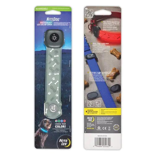 Nite Ize NiteDog Series Dog Collar Cover, 6.42 in L, 1 in W, Plastic