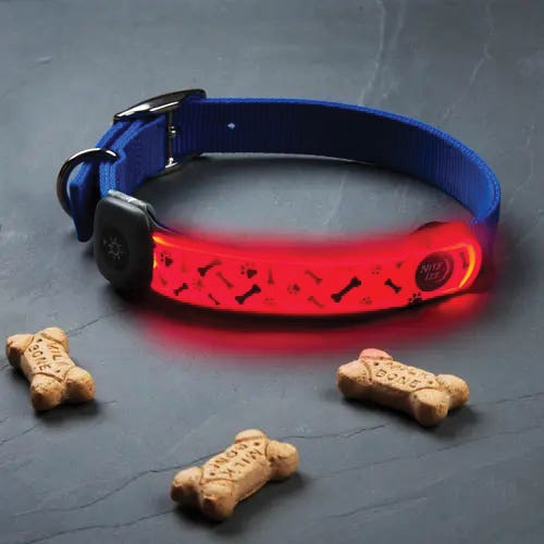 Nite Ize NiteDog Series Dog Collar Cover, 6.42 in L, 1 in W, Plastic