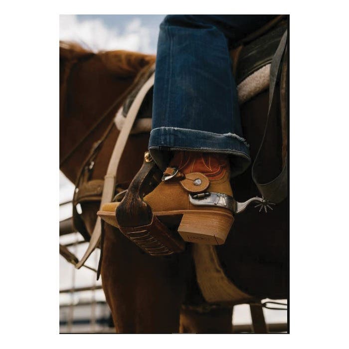 Hyer Rose Hill Series Boots, 8.5, B W, War Bonnet, Historic HYER Stitch, Chocolate/Eggplant, Leather