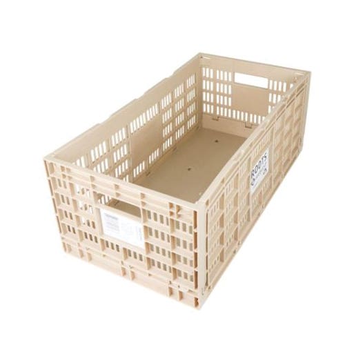 Roots & Harvest Collapsible Egg Crate, 25 in L, 13 in W, Polypropylene