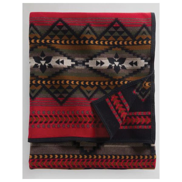 Pendleton Lost Trail Blanket, Black/Red