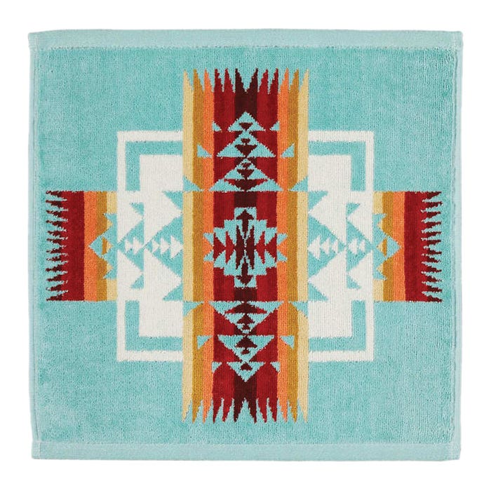 Pendleton Chief Joseph Series Wash Cloth, Aqua