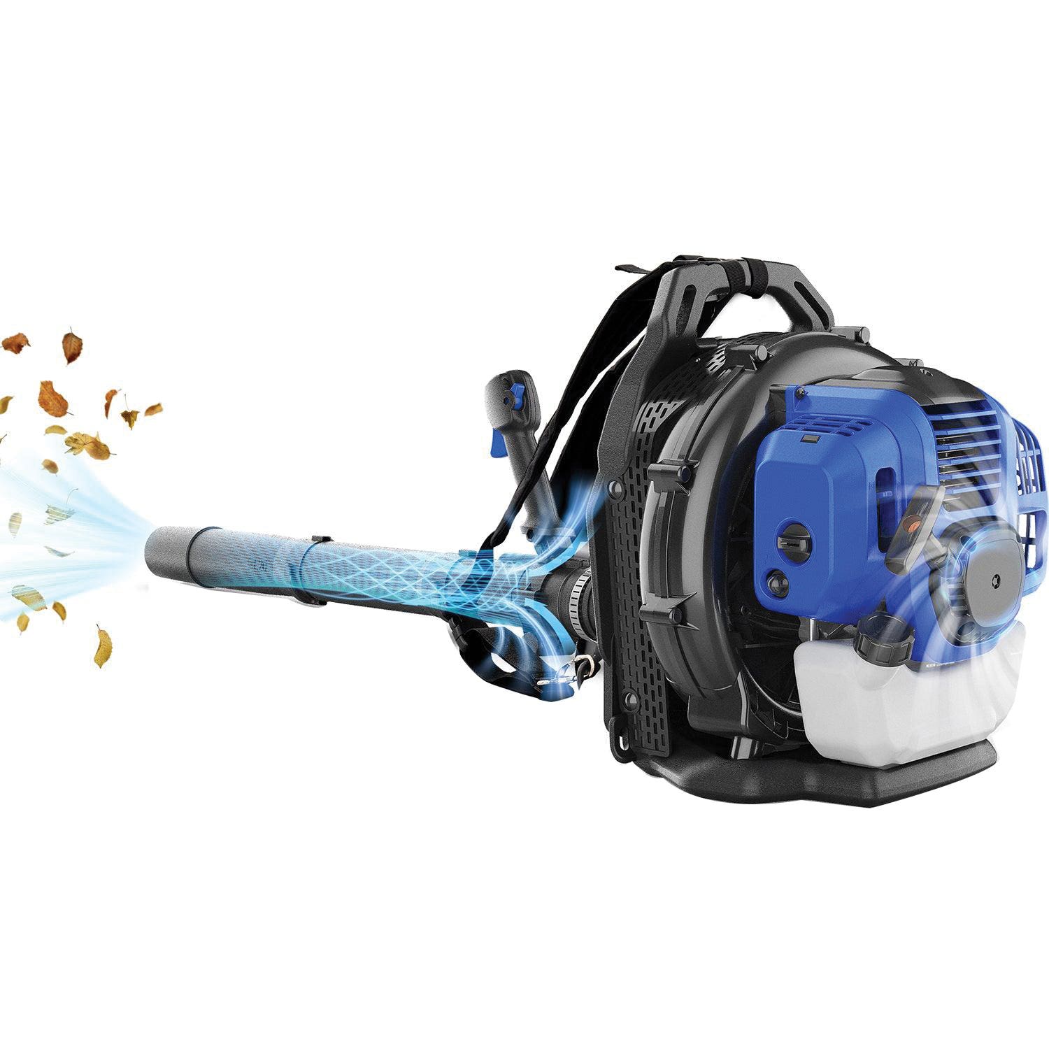 Badger Leaf Blower, Gas, 53 cc Engine Displacement, 2-Cycle Engine, 855 cfm Air