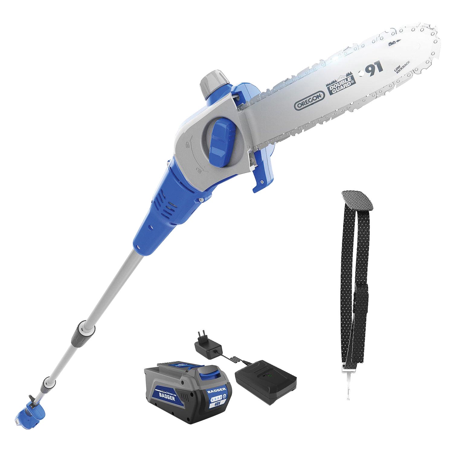 Badger Pole Saw, 40 V, 86.6 in OAL