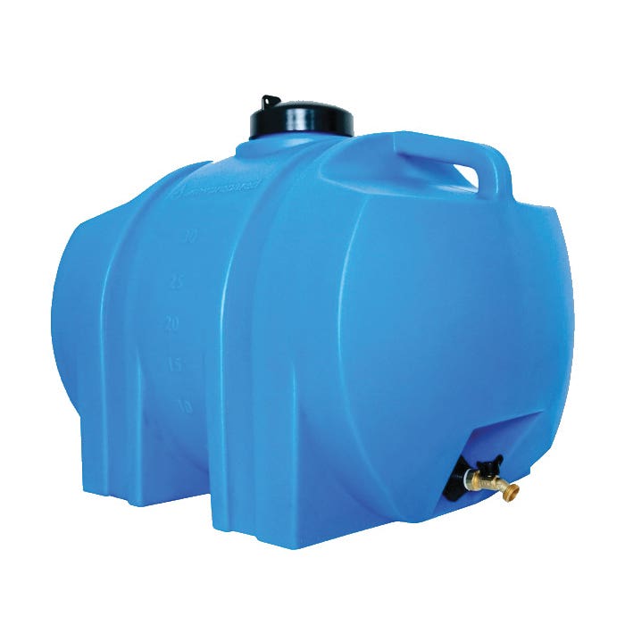 WaterPrepared Water Storage Tank, 35 gal Tank, HDPE, Blue