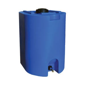 WaterPrepared Water Storage Tank, 55 gal Tank, HDPE, Blue