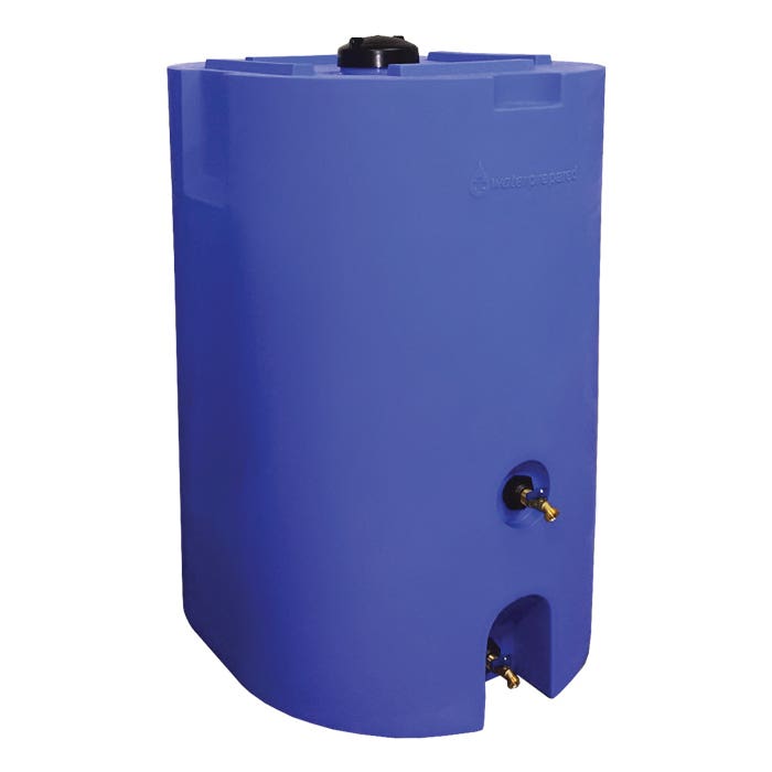 WaterPrepared Water Storage Tank, 160 gal Tank, HDPE, Blue