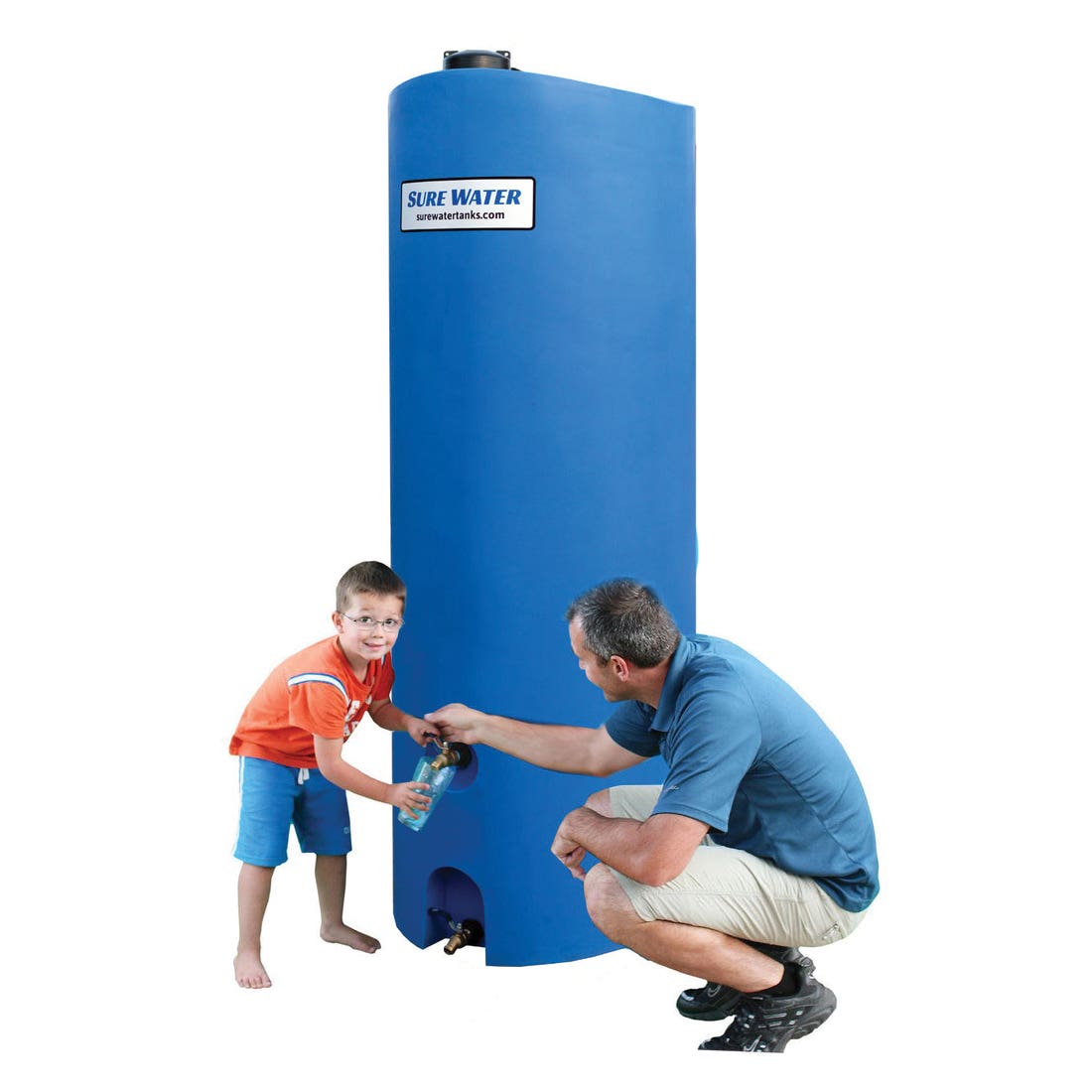 Sure Water GAL Emergency Water Storage Tank, 260 gal Tank, Blue
