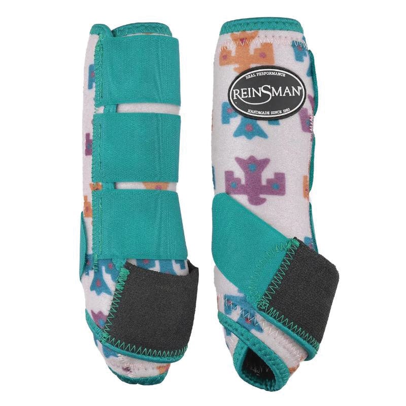 Reinsman Apex Series Sport Boots, M, EVA/Neoprene, Emerald Thunderbird