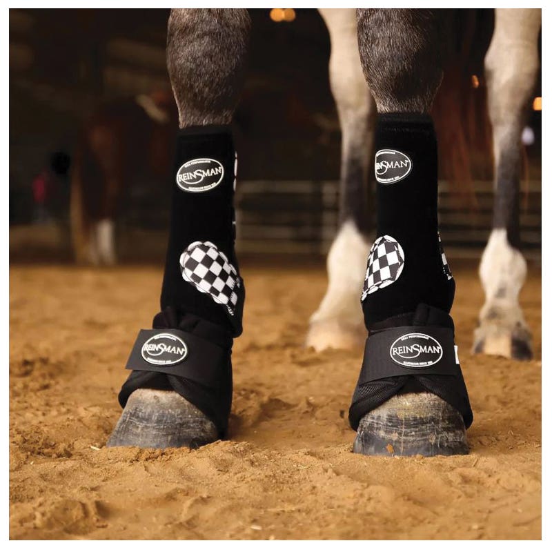 Reinsman Apex Series Sport Boots, M, EVA/Neoprene, Black Checkered