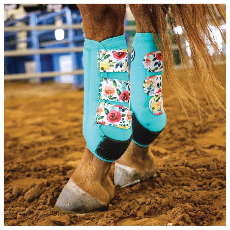 Reinsman Apex Series Sport Boots, L, EVA/Neoprene, Aqua Floral