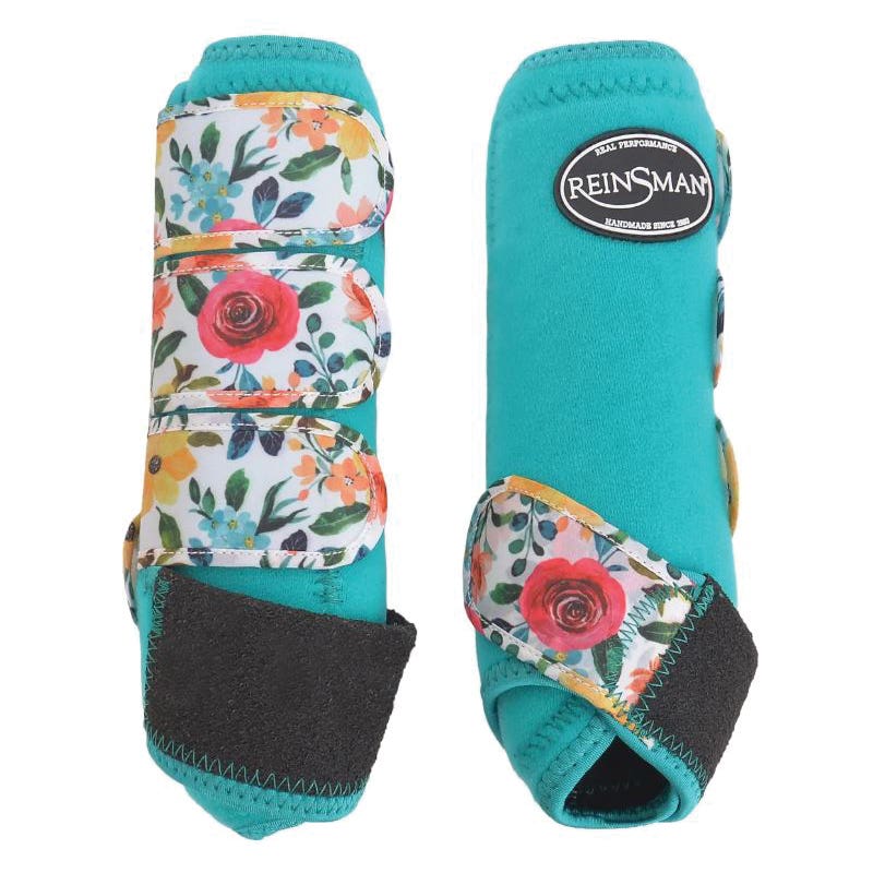 Reinsman Apex Series Sport Boots, L, EVA/Neoprene, Aqua Floral