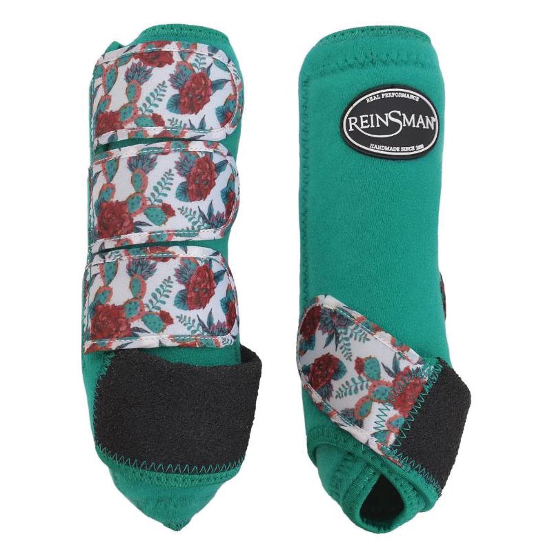 Reinsman Apex Series Sport Boots, L, EVA/Neoprene, Emerald Cactus Rose