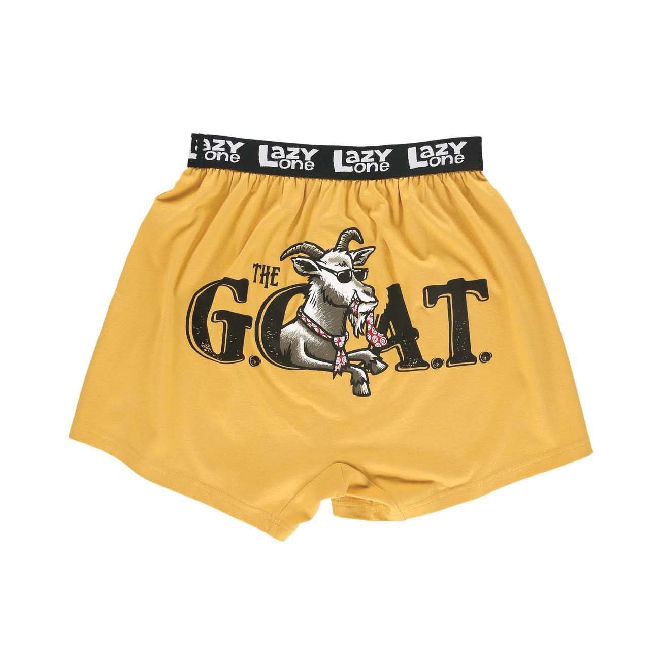 LazyOne Funny Boxers, L, Cotton, Yellow, 36 to 38 in Waist